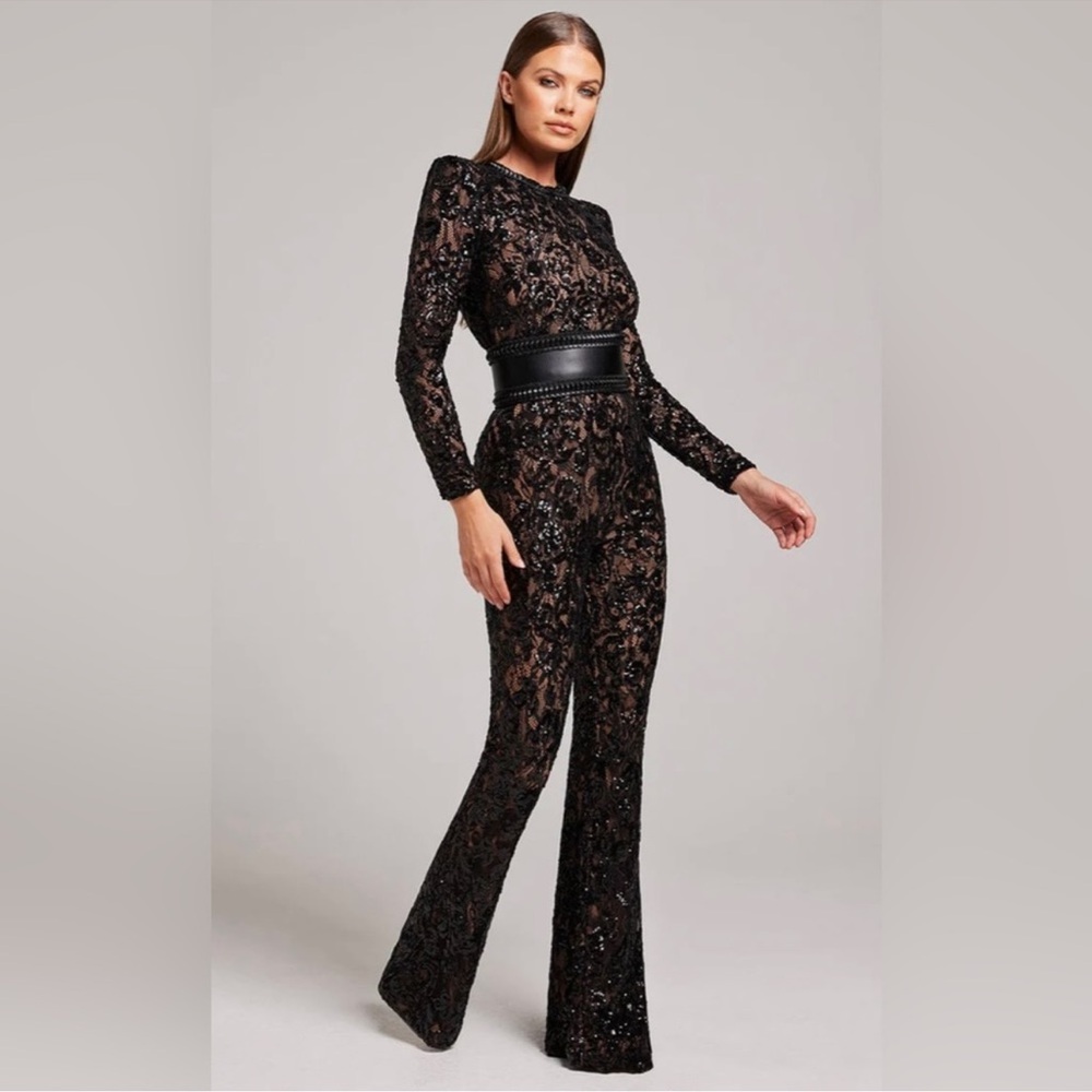 Nadine merabi black jumpsuit